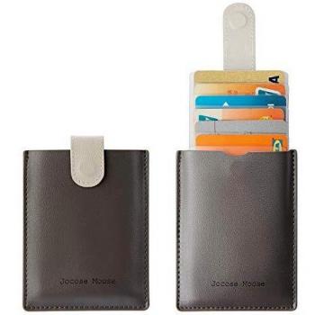 Men's and Women's Slim RFID Wallet in Dark Gray