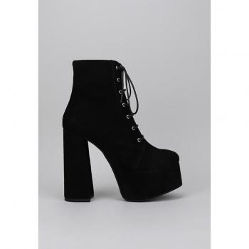 Dulceida Botines de Tacón Wild para Mujer Negro