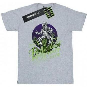 Beetlejuice Herren T-Shirt „Faded Pose“ L Farbton Weiß