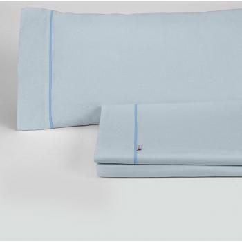 Celeste Liso – Juego de Sábanas (2 Almohadas)