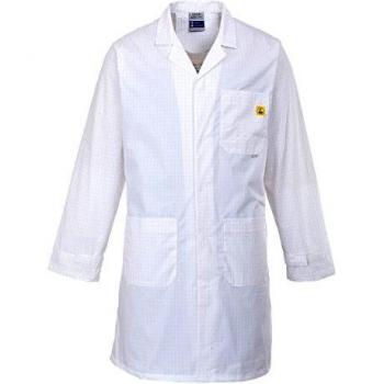 Portwest Anti-Static Coat White XL