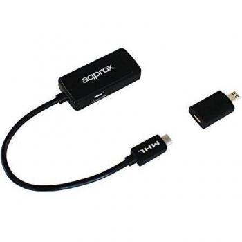 Approx appC24 HDMI MHL Negro adaptador de cable