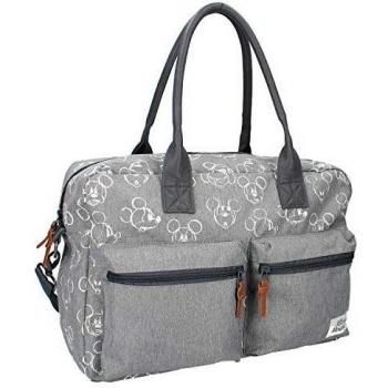 Kidzroom Baby Wickeltasche Mickey Mouse Design Grau
