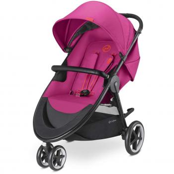 Poussette CYBEX Agis M-Air3, Garde-Corps Inclus, De la Naissance jusqu'à 17 kg (4 Ans Environ), Passion Pink