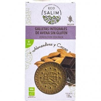 Aveia, Amêndoas & Cacau Bio – EcoSalim Galletas, 135 g