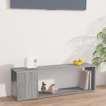 VidaXL Grey Sonoma Media Console 100x24x32 cm Engineered Wood