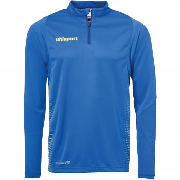 Veste Uhlsport Score 1/4 Zip, azurbleu/limonenjaune, L