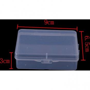 Clear Plastic Storage Container 9cm x 6.5cm x 3cm