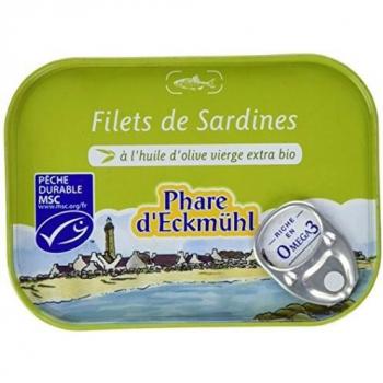 Sardines Ecmühl en Huile d'Olive, 100 g