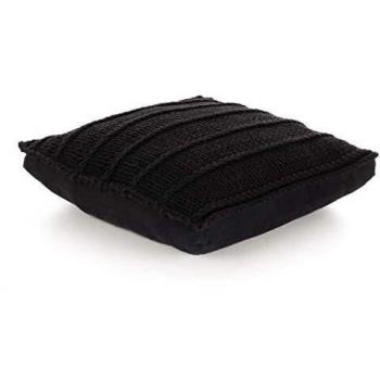 Boden‑Sitzkissen „Vita“ – 60 × 60 cm, schwarz (VidaXL)