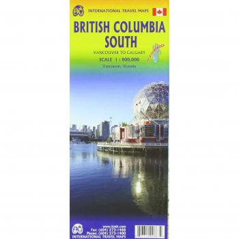 International Travel Map ITM British Columbia South, Calgary to Vancouver