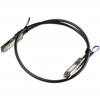 Mikrotik XQ+DA0001 Fibra Óptica 1 m, InfiniBand, QSFP+ a QSFP+ (Negro)
