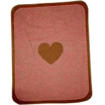 Juwel Babydecke Herz in Rosa von David Fussenegger