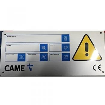Cartello Alluminio 35x12,5cm 'Attenzione Cancello Automatico'