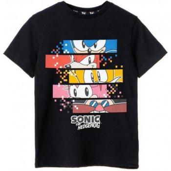 T-shirt Pixel Sonic le Hérisson pour garçon 13-14 ans noir