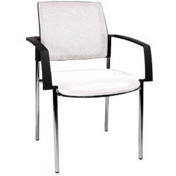 2 Topstar Besucherstühle BtoB 10 BB290A S03 weiß Stoff hier online günstig kaufen!