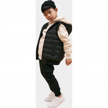 URBAN CLASSICS Jungen Weste Bubble Kapuze