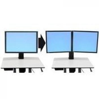 Ergotron WorkFit-C Konvertierung von Single zu Dual