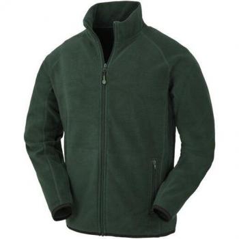 Grüne Fleecejacke aus recyceltem Fleece