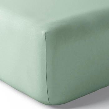 Drap housse Julian en coton Céladon 180x200