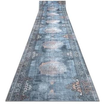 Tapis de Couloir Gris Lavable 80x180 cm