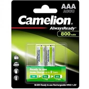 Batterie Camelion 800 mAh NiMH – Serie R03 Micro, 2×AAA