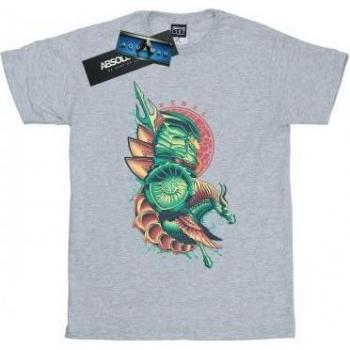Girls Aquaman Xebel Crest Cotton T-Shirt 12-13 black