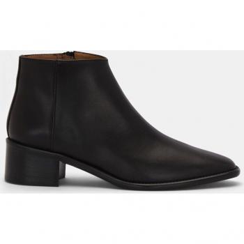 Botines de mujer LOTTUSSE en piel negra con tacón