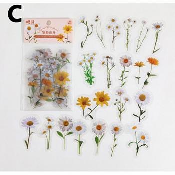 Colección Floral Waterproof: Pegatinas para Libros, Mochilas y Moto