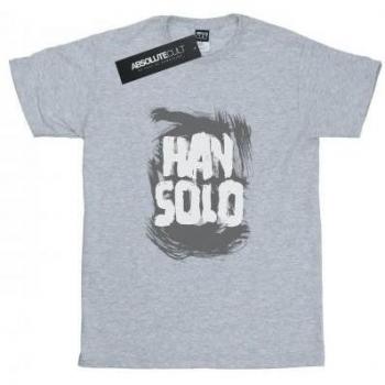 Ladies Star Wars Han Solo Boyfriend T-Shirt M White