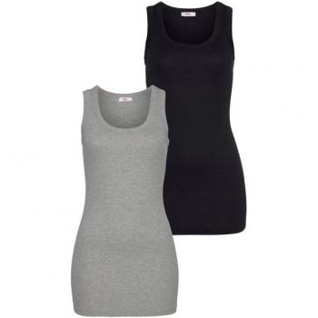Flashlights Basic Tanktop, 2-tlg., Rundhals