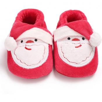 Winter Warm Santa Baby Shoes