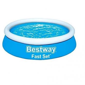 PISCINA PER BAMBINI TONDA 183x51 BESTWAY FAST SET 57392 autoformante in PVC