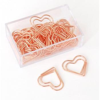 Set de Clips Tutu con Corazón Oro y Rosa