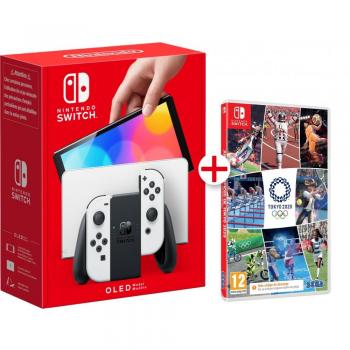 Nintendo Switch OLED Blanca + Juegos Olímpicos Tokio 2020 (Código de Activación)