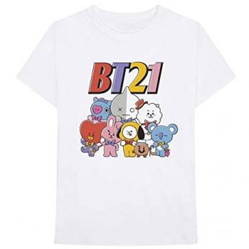 T-Shirt BTS Blanc Squad Multicolore