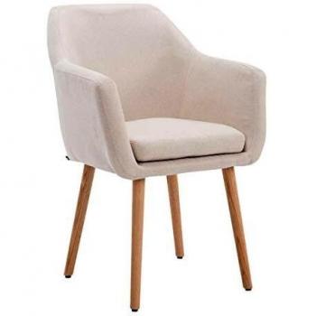 Chaise Utrecht en Tissu avec Piétement en Bois