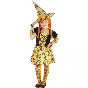 Disfraz de Halloween Bruja Mininos Naranja