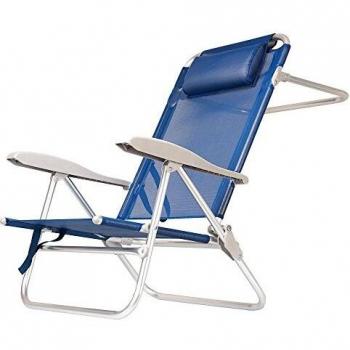 Sdraio Blu Papillon con Braccioli e Poggiatesta