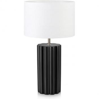 Lámpara de Sobremesa Cerámica Negra 44cm