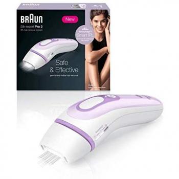 Braun IPL Silk Expert Pro 3 Haarentfernungsgerät in Weiß/Lila
