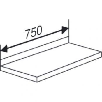 Aktenschrank Fachboden libra BxT 75x25cm lichtgrau