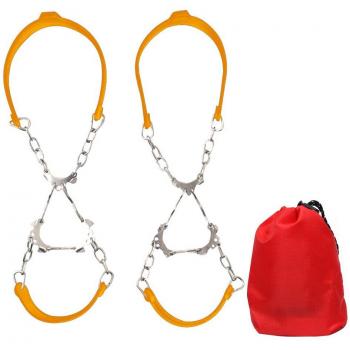 Pince à Glace 6 Dents pour Skieurs et Escaladeurs – Chaîne en Neige et Silicone
