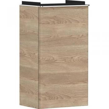 Hansgrohe Xelu Q Waschtischunterschrank 34 x 60,5 cm, Eiche Natur, Türanschlag links, Griff Chrom