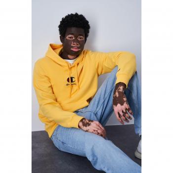 Champion Hoodie für Herren in Gelb mit neuem Logo
