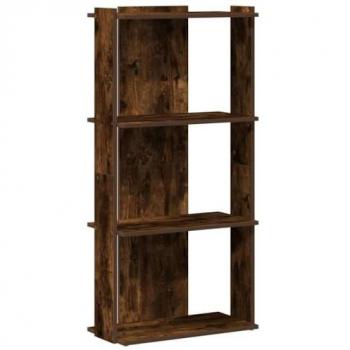 Libreria 3 Ripiani in Rovere Fumo 60x30x120 cm