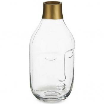 Vaso Decorativo de Vidro com Rosto (11 x 24,5 x 12 cm)