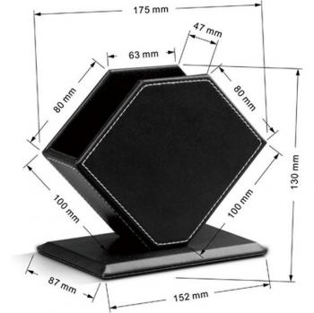 Kreativer Serviettenhalter aus Leder