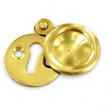 Securet Golden Finish Escutcheon Plate, Covered, 35mm Diameter