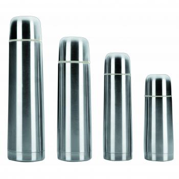 Hochwertige Ibili Thermoskanne 750 ml in klassischem Silber